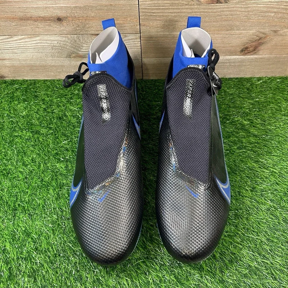 Nike Vapor Edge Pro 360 Football Cleats Mens Size 16 Black Blue AO8277-002